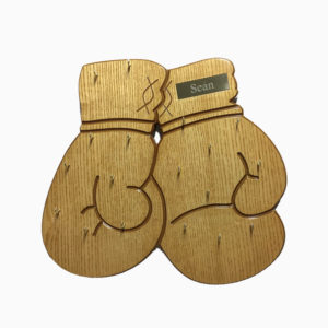 Boxing Gloves Medal Display with 18 medal hooks
