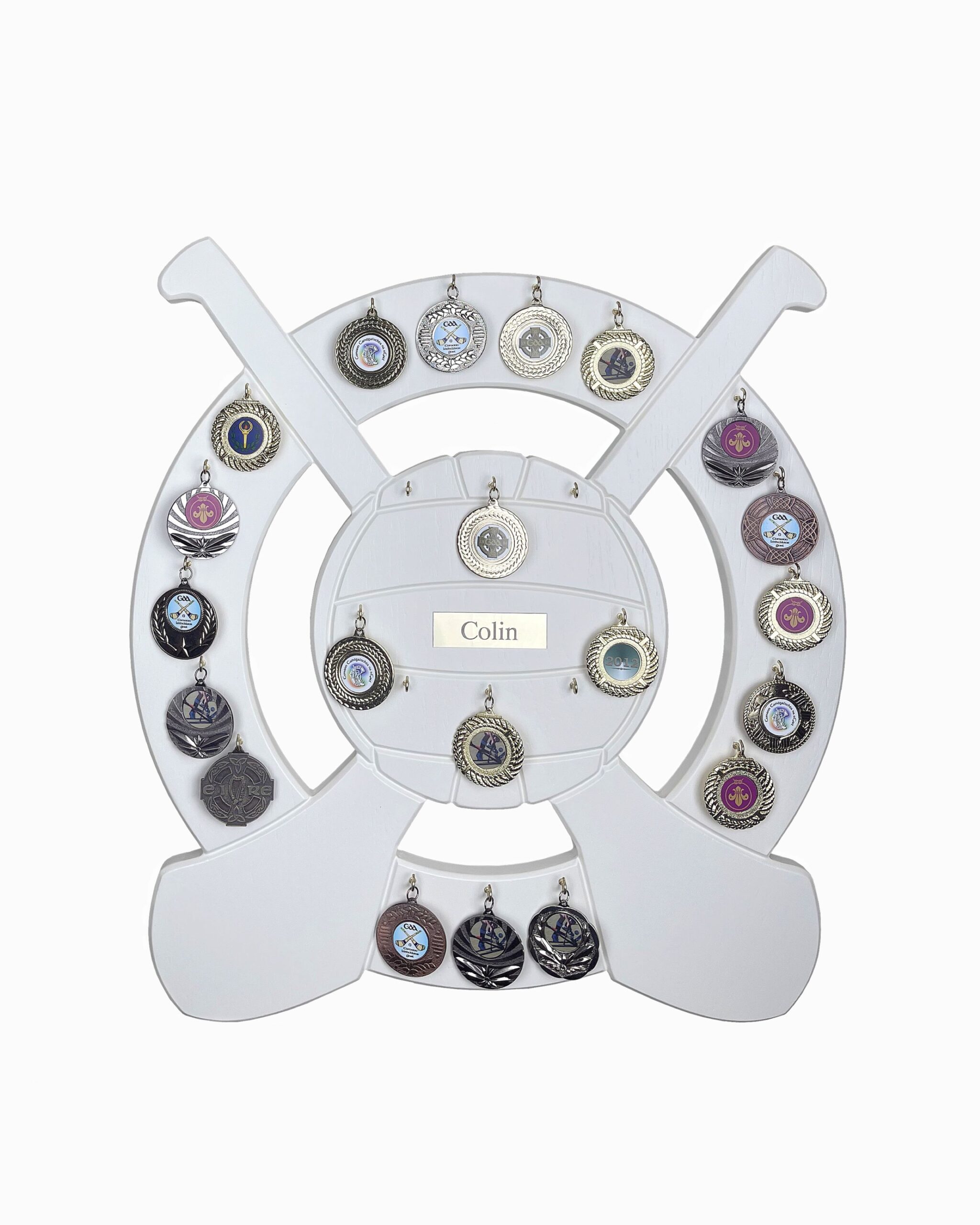 Football | Hurling | Camogie | Medal Display Holder White